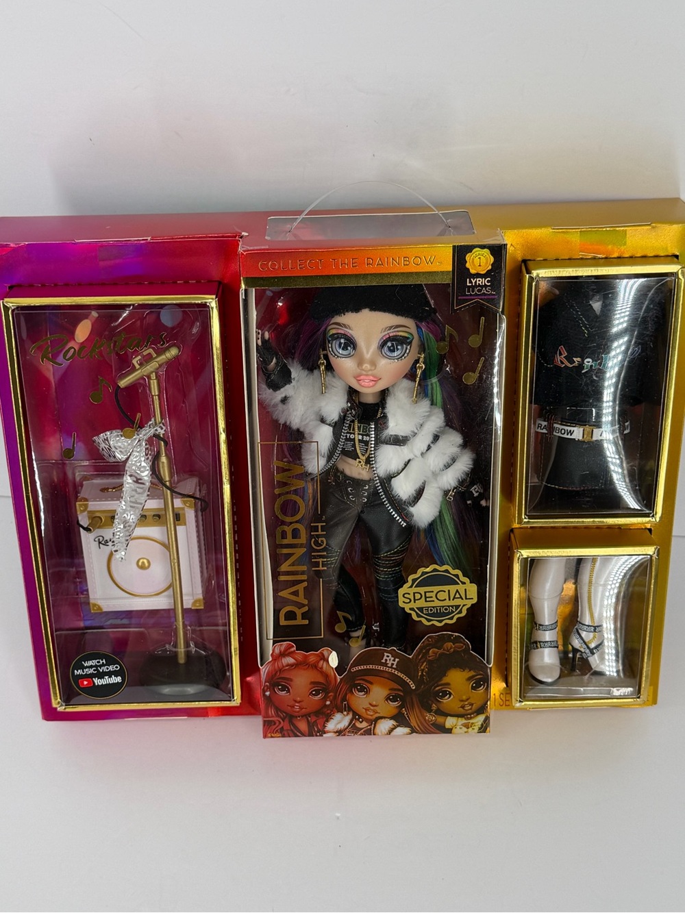 Rainbow High Doll Lyric Lucas Special Edition Rockstar Set New NIB